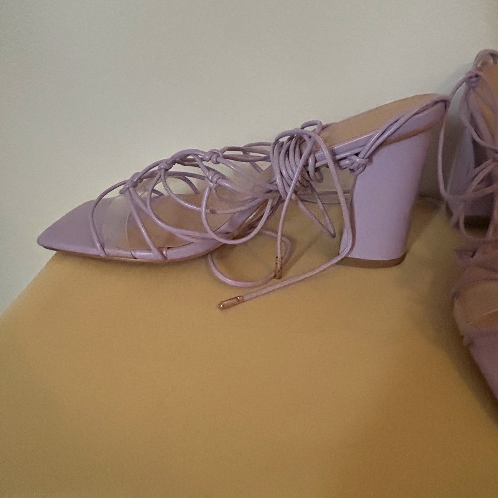 Lavender Strappy Heels and Handbag Set size 10 nwt - Picture 11 of 16